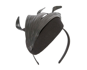 Black winter racing fascinator by Fillies Collection