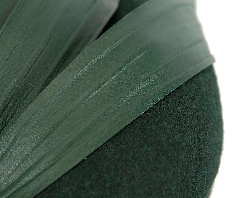 Green winter racing fascinator by Fillies Collection