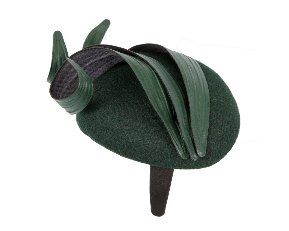 Green winter racing fascinator by Fillies Collection