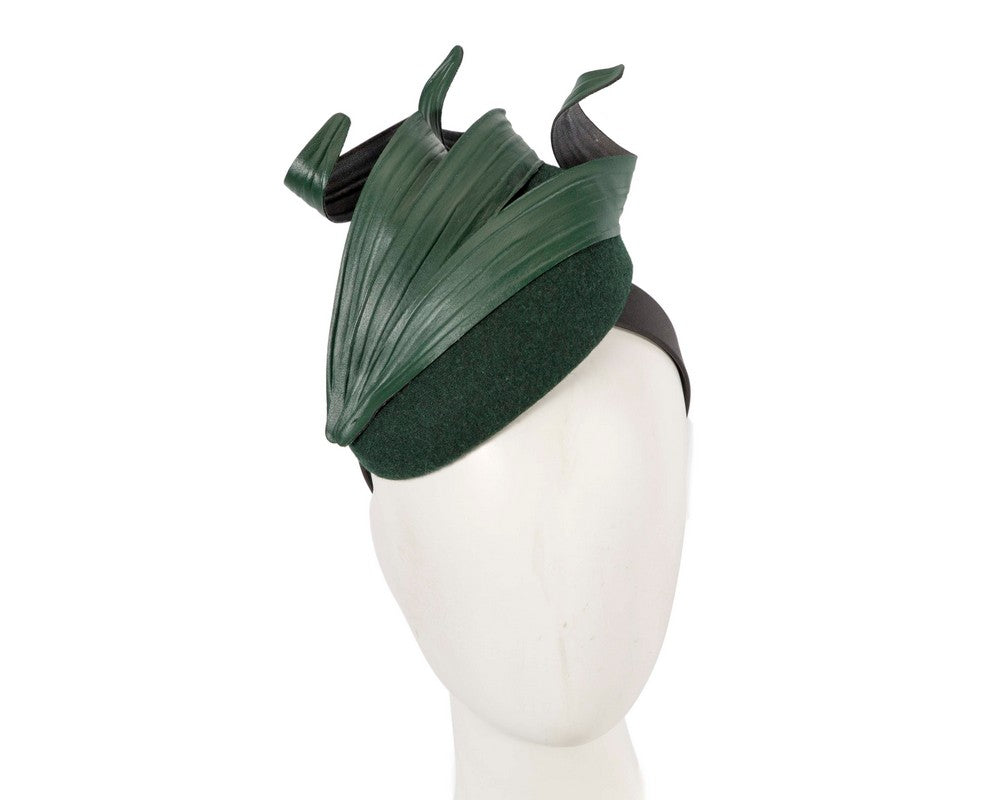Green winter racing fascinator by Fillies Collection