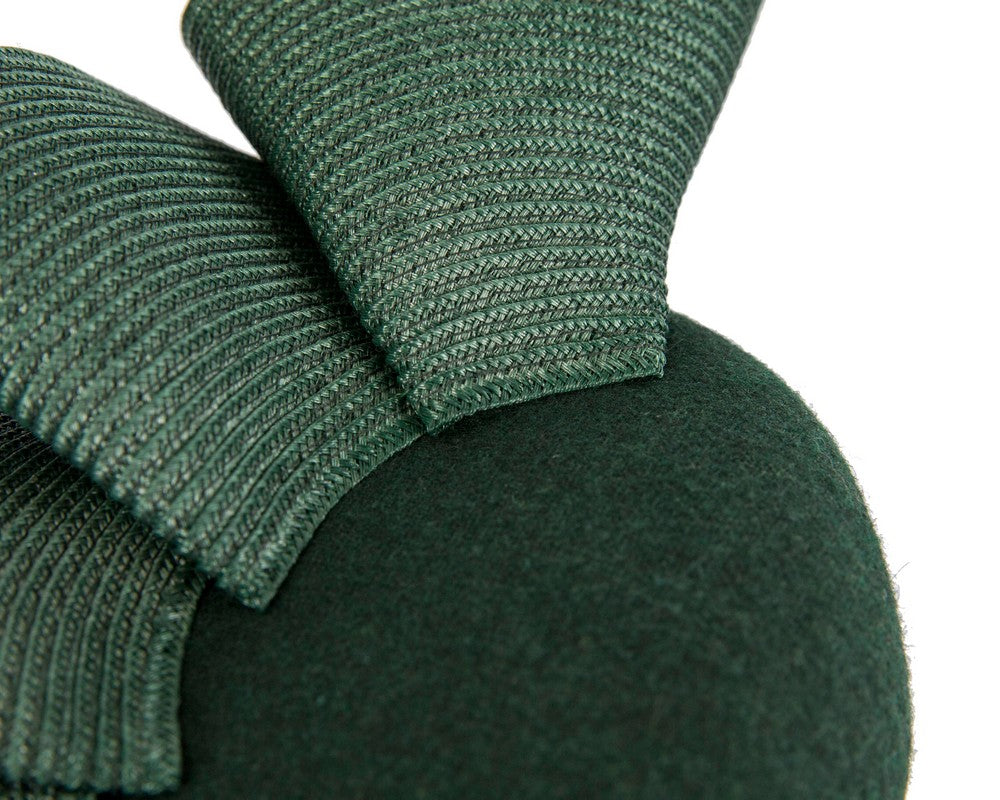 Green pillbox fascinator by Fillies Collection