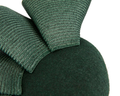 Green pillbox fascinator by Fillies Collection