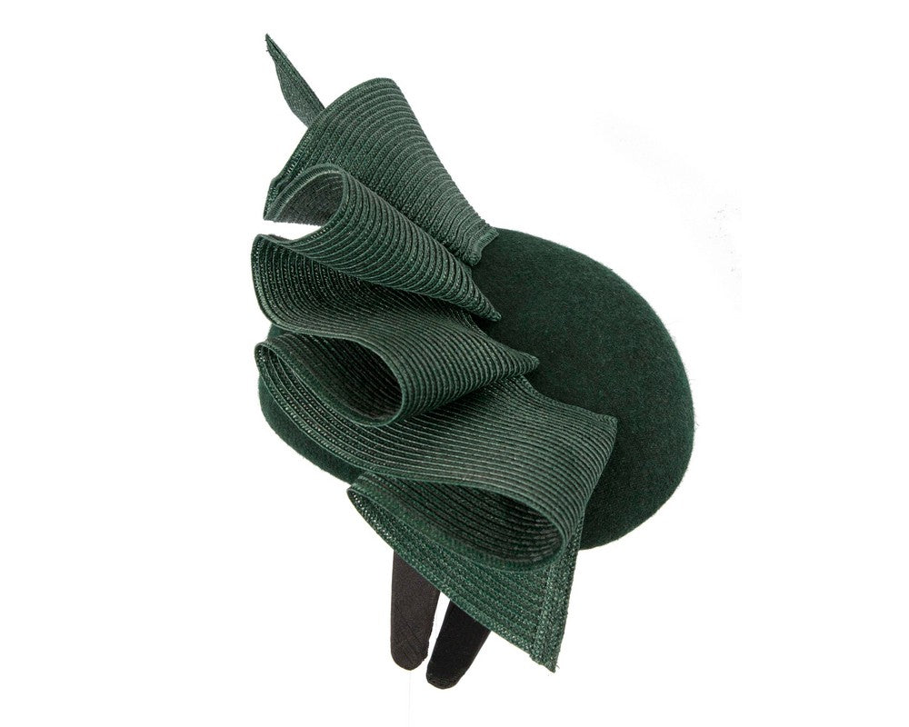 Green pillbox fascinator by Fillies Collection