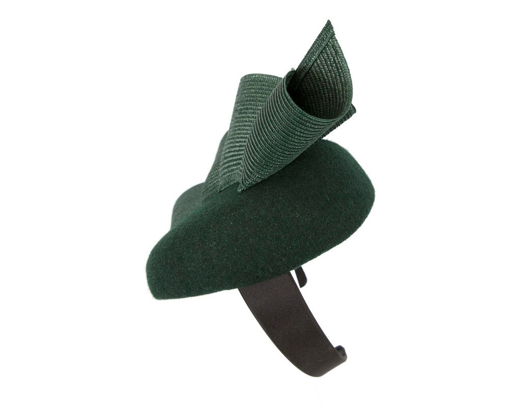 Green pillbox fascinator by Fillies Collection