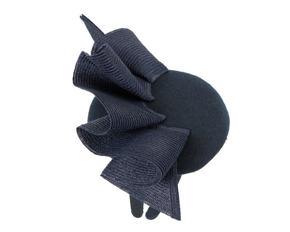 Navy pillbox fascinator by Fillies Collection F681