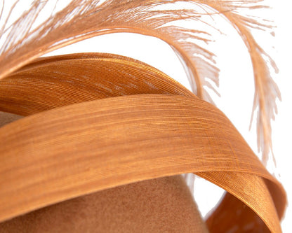 Rust winter felt beret by Fillies Collection-4