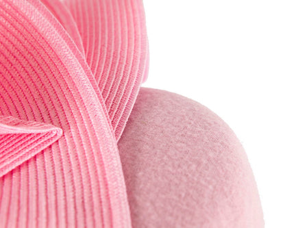 Pink pillbox winter fascinator by Fillies Collection-4