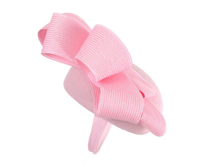 Pink pillbox winter fascinator by Fillies Collection-3