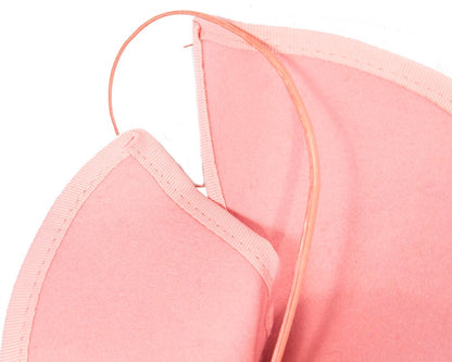 Sculpted pink felt winter racing fascinator-2