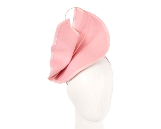 Sculpted pink felt winter racing fascinator-0