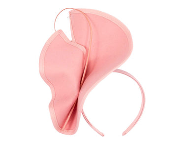 Sculpted pink felt winter racing fascinator-1