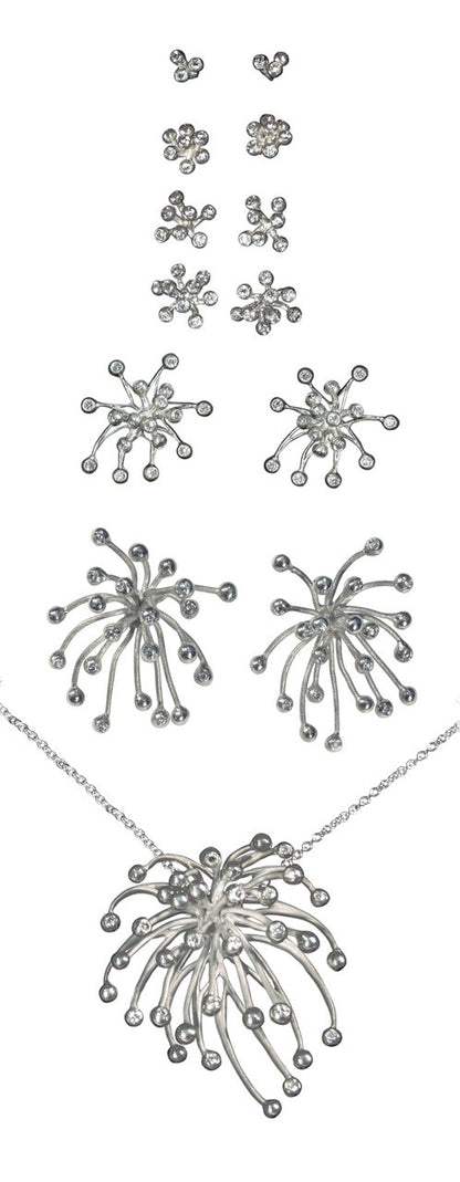 Superstar Necklace. Fireworks Pendant-Diamonds in 18K Gold: Life is a Celebration!