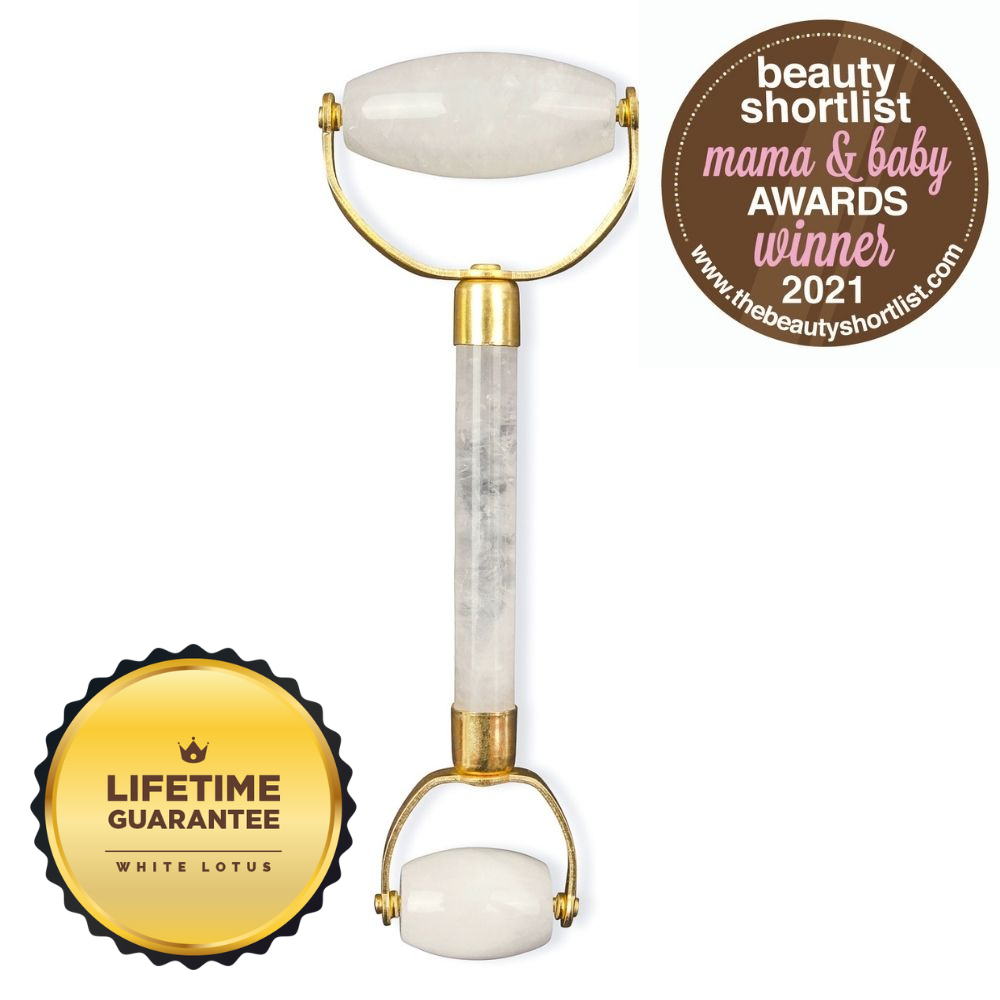 #1 Clear Quartz Face Roller - Never Chemically Treated!-0