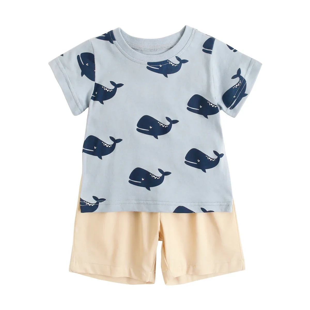 2pcs set t-shirt and shorts for children multivariant-5
