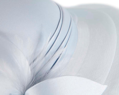 Light blue custom made mother of the bride hat