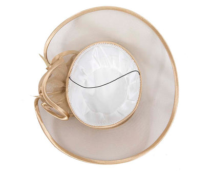 Gold Mother of the Bride Wedding Hat-5