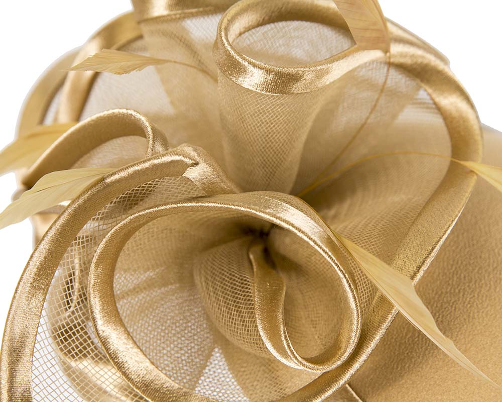 Gold Mother of the Bride Wedding Hat-4