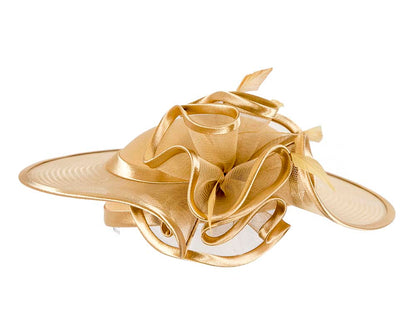Gold Mother of the Bride Wedding Hat-3