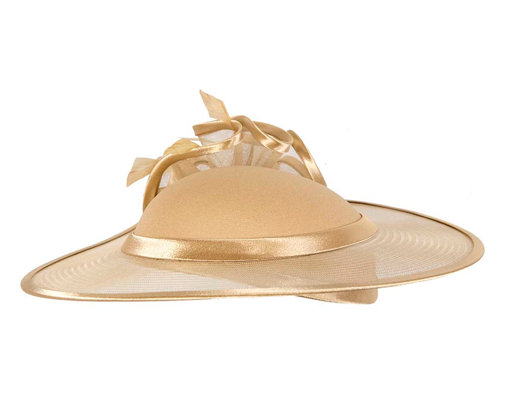 Gold Mother of the Bride Wedding Hat-2