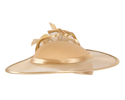 Gold Mother of the Bride Wedding Hat-2