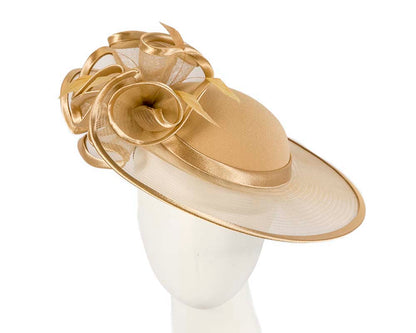 Gold Mother of the Bride Wedding Hat-0