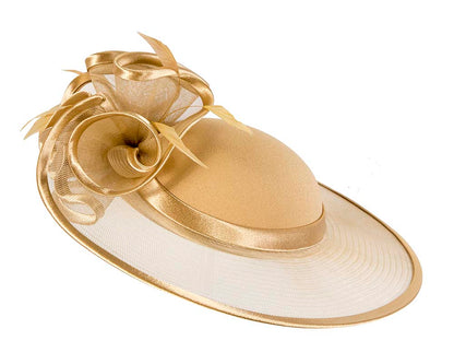 Gold Mother of the Bride Wedding Hat-1