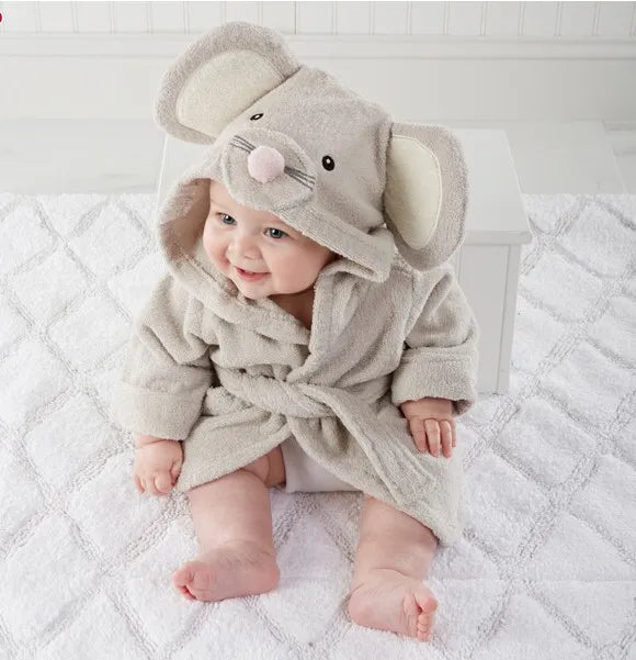 Bathrobe baby animal shape-0