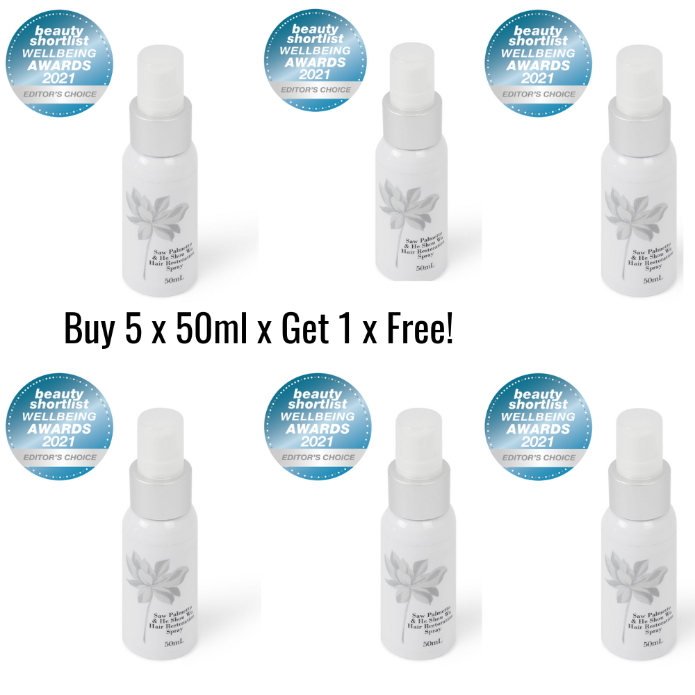 Saw Palmetto and He Shou Wu Hair Loss Treatment Spray 50mL US-6
