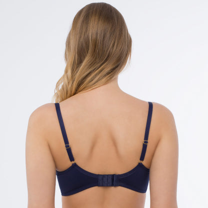 Sheer Mesh Embroidered Balconette Bra Hazel-1