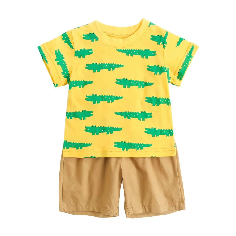 2pcs set t-shirt and shorts for children multivariant-8