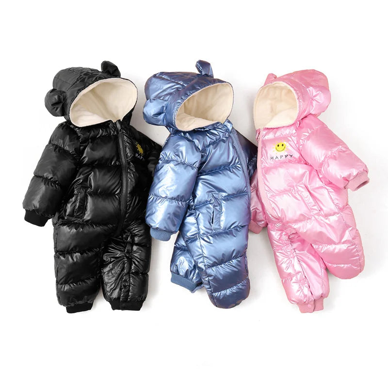 Full-body thermal suit with multicolored metallic hood-2