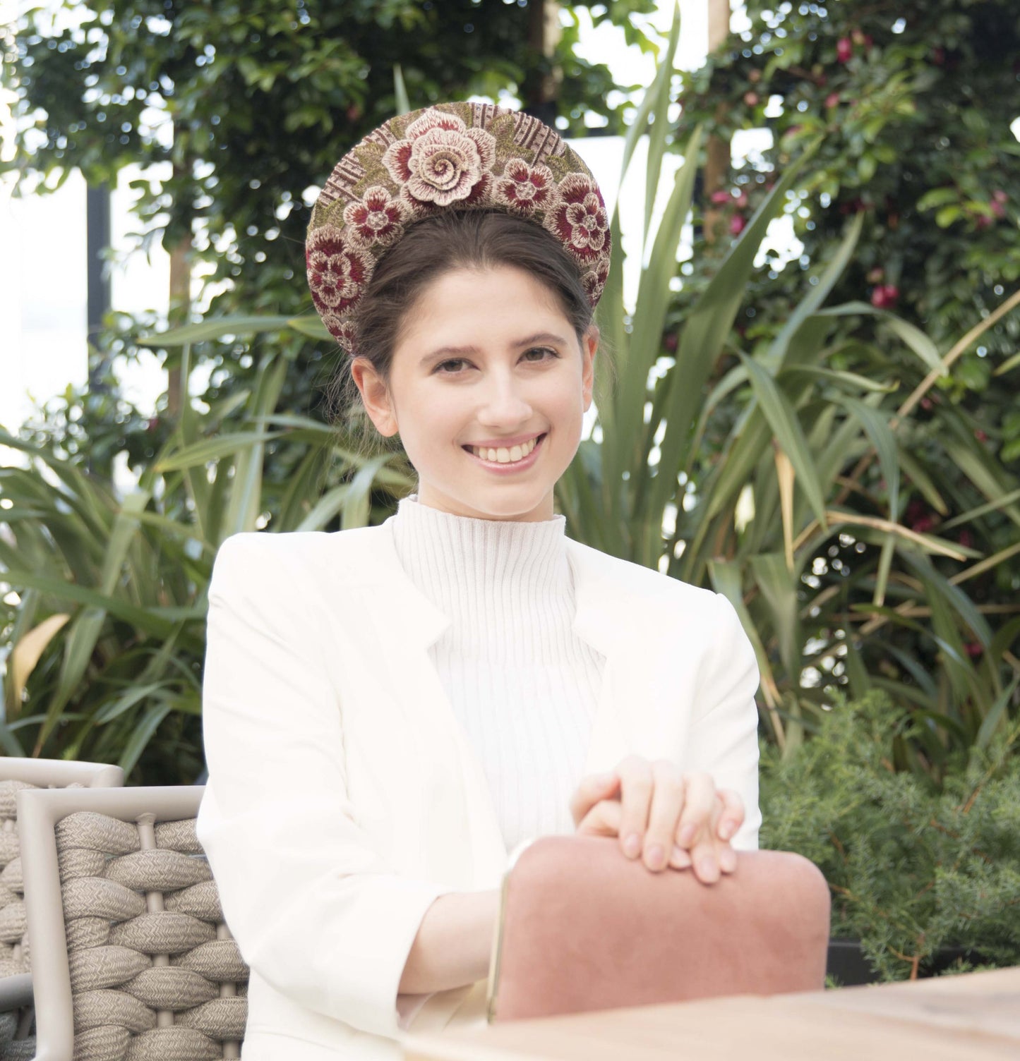 Exclusive nude headband by Cupids Millinery