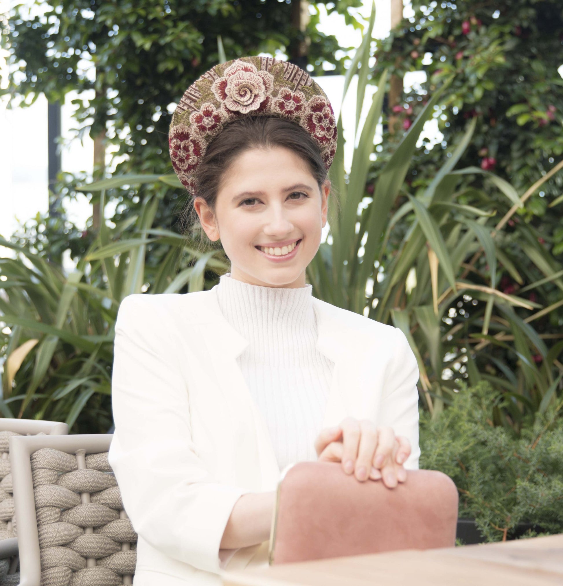 Exclusive nude headband by Cupids Millinery