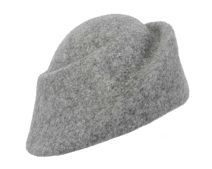 Unique grey marle ladies winter felt fashion hat-1