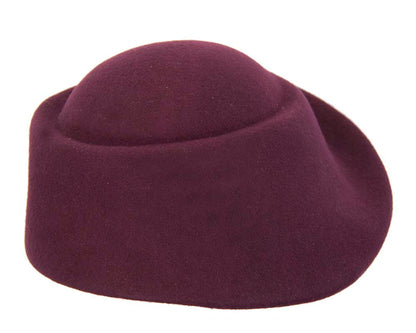 Unique wine ladies winter felt fashion hat-3
