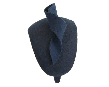 Wide navy designers headband by Max Alexander