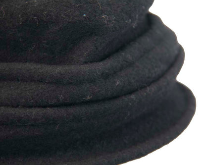 Warm black winter bucket hat by Max Alexander
