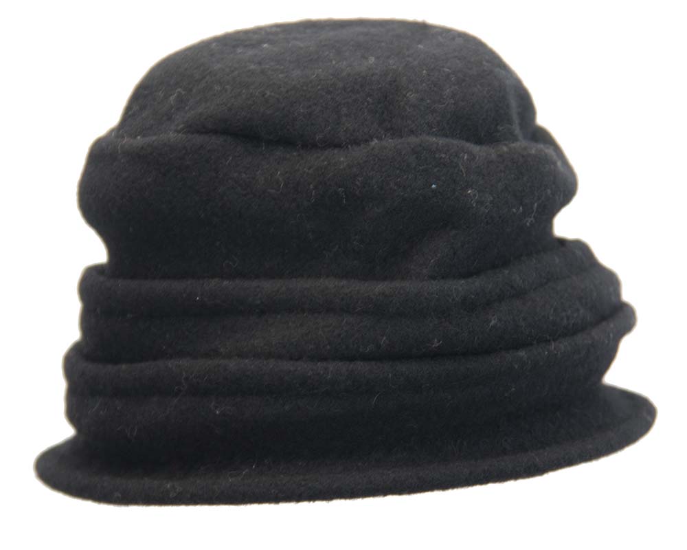 Warm black winter bucket hat by Max Alexander