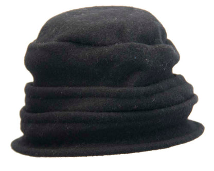 Warm black winter bucket hat by Max Alexander