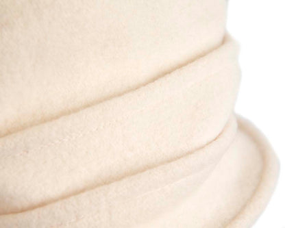 Warm cream winter bucket hat by Max Alexander
