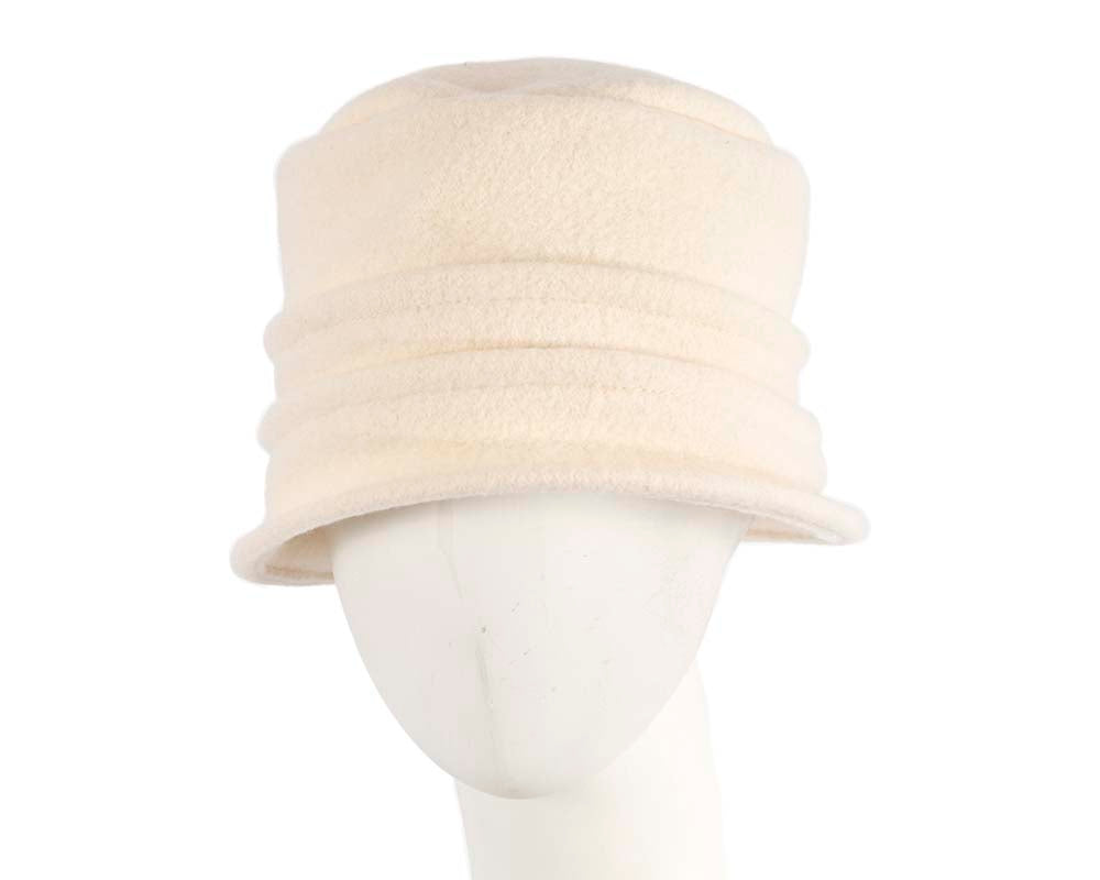 Warm cream winter bucket hat by Max Alexander