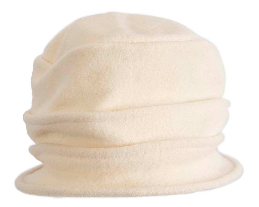 Warm cream winter bucket hat by Max Alexander