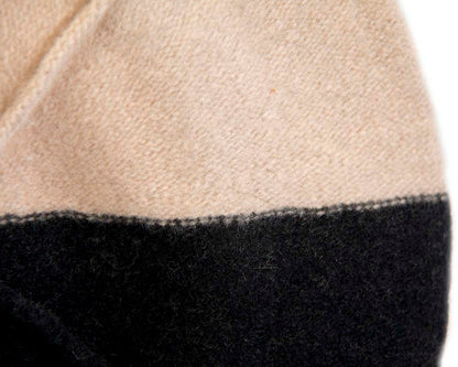Beige & black winter french beret by Max Alexander-3