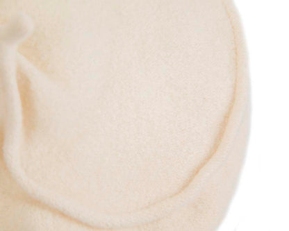 Stylish cream winter french beret by Max Alexander