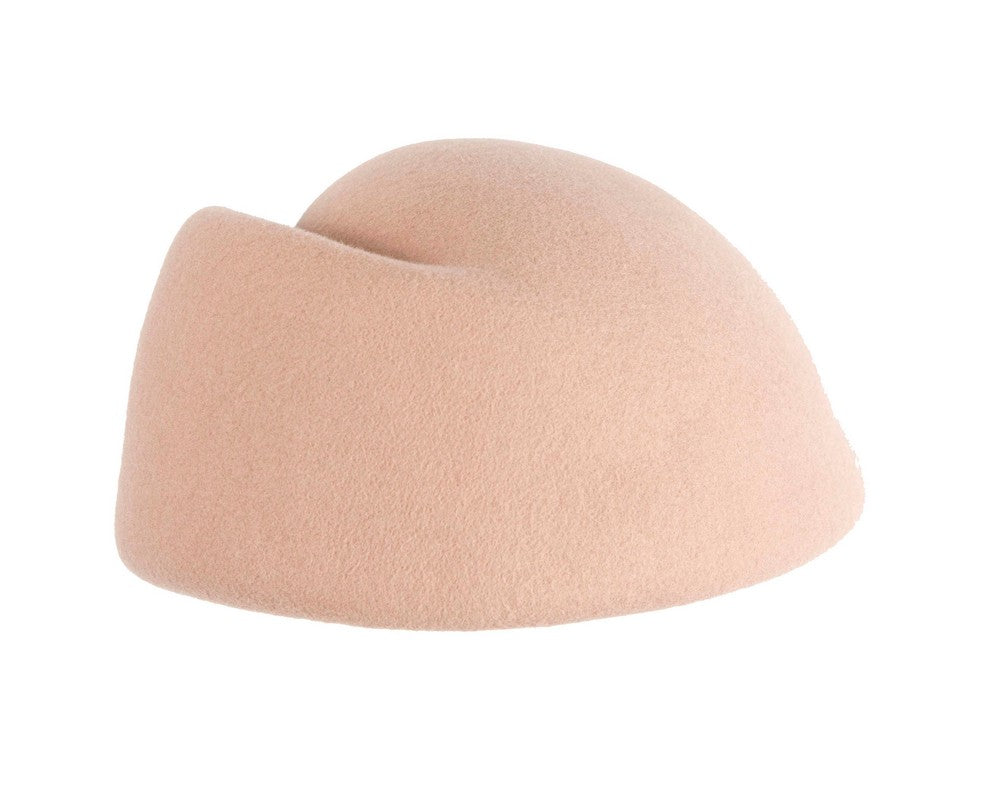 Designers beige felt ladies winter hat-5