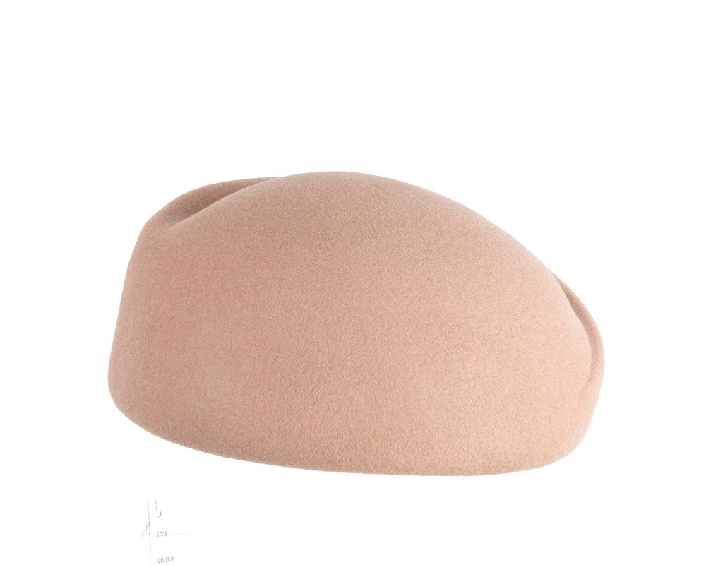 Designers beige felt ladies winter hat-3
