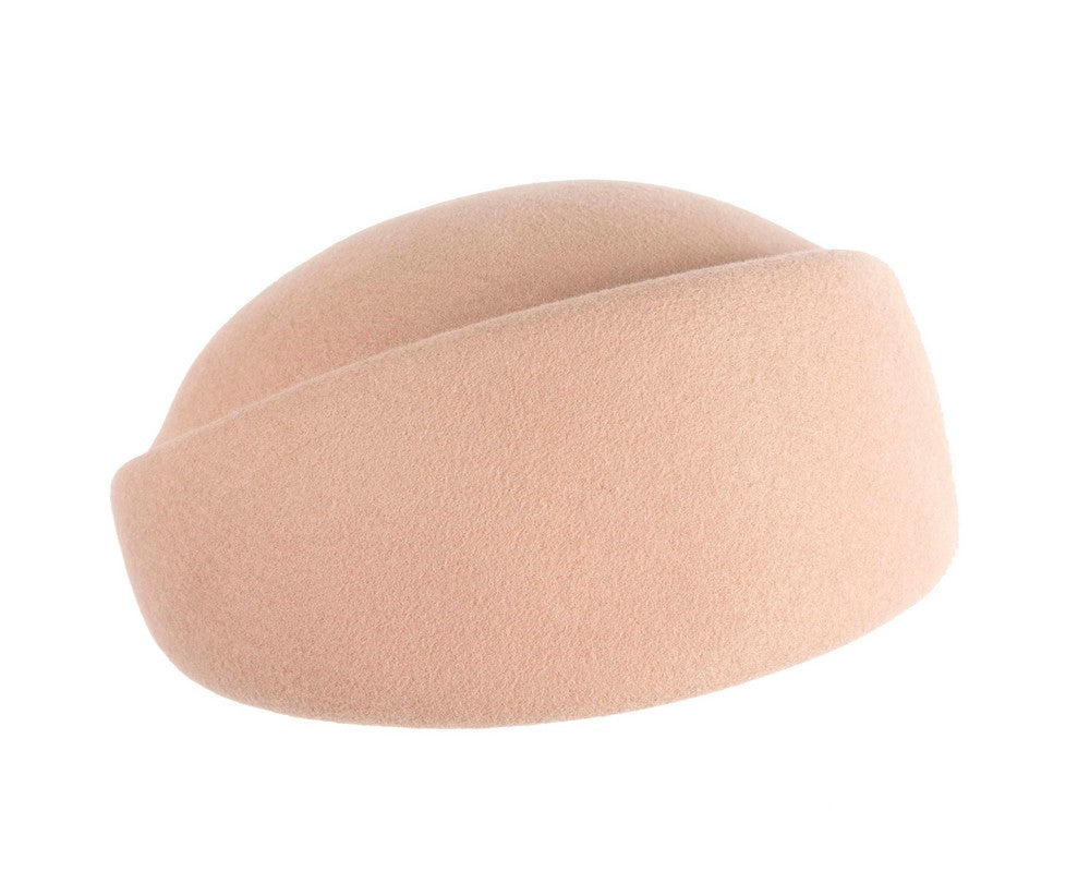 Designers beige felt ladies winter hat-2