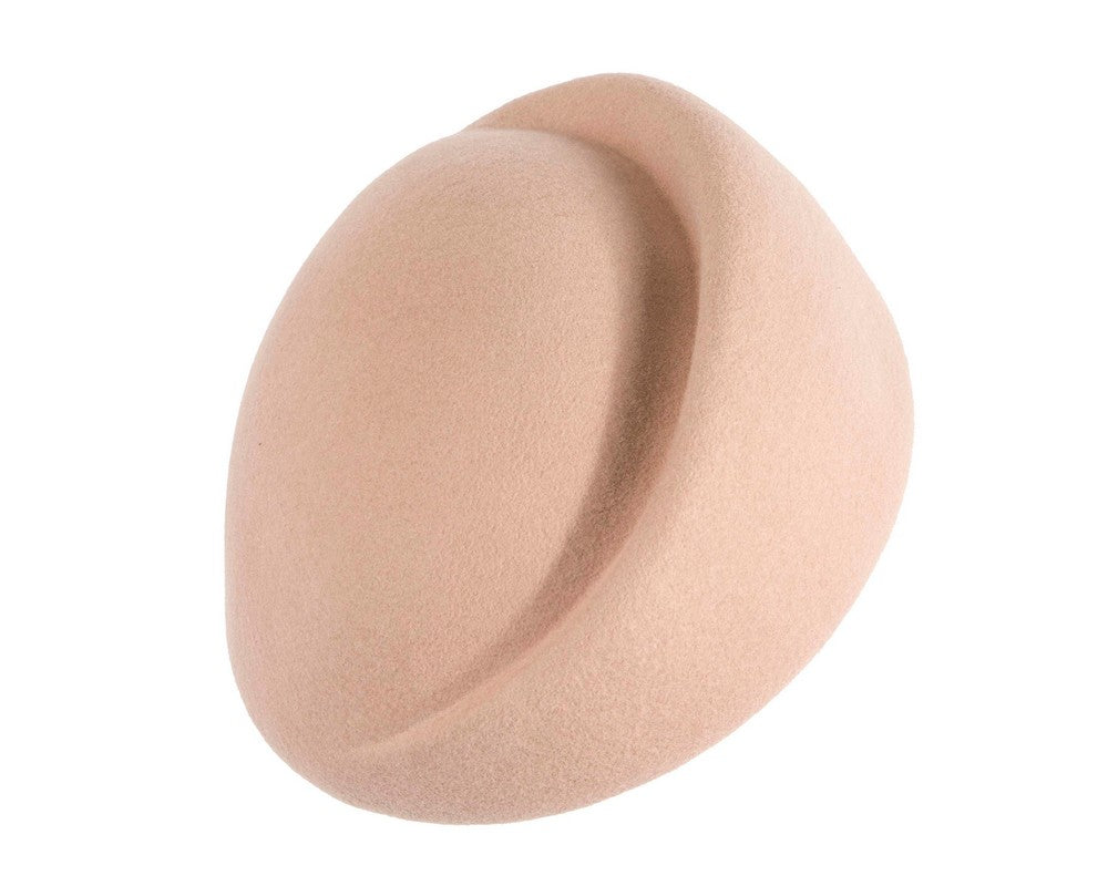 Designers beige felt ladies winter hat-1