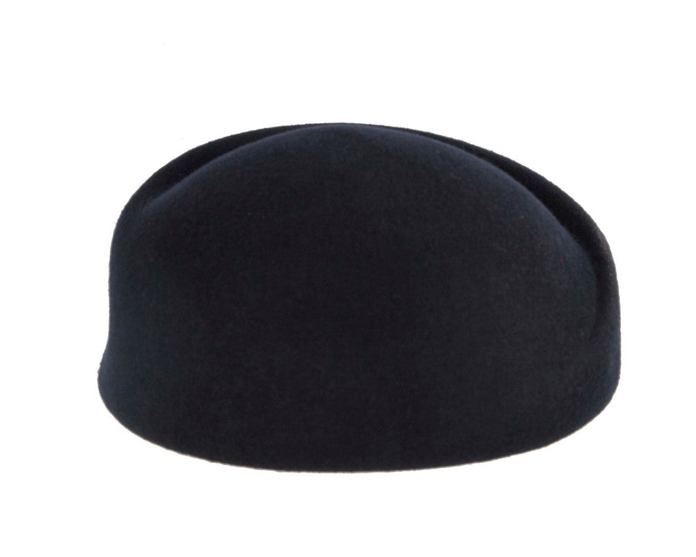 Designers dark navy felt ladies winter hat-3