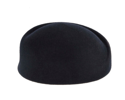 Designers dark navy felt ladies winter hat-3